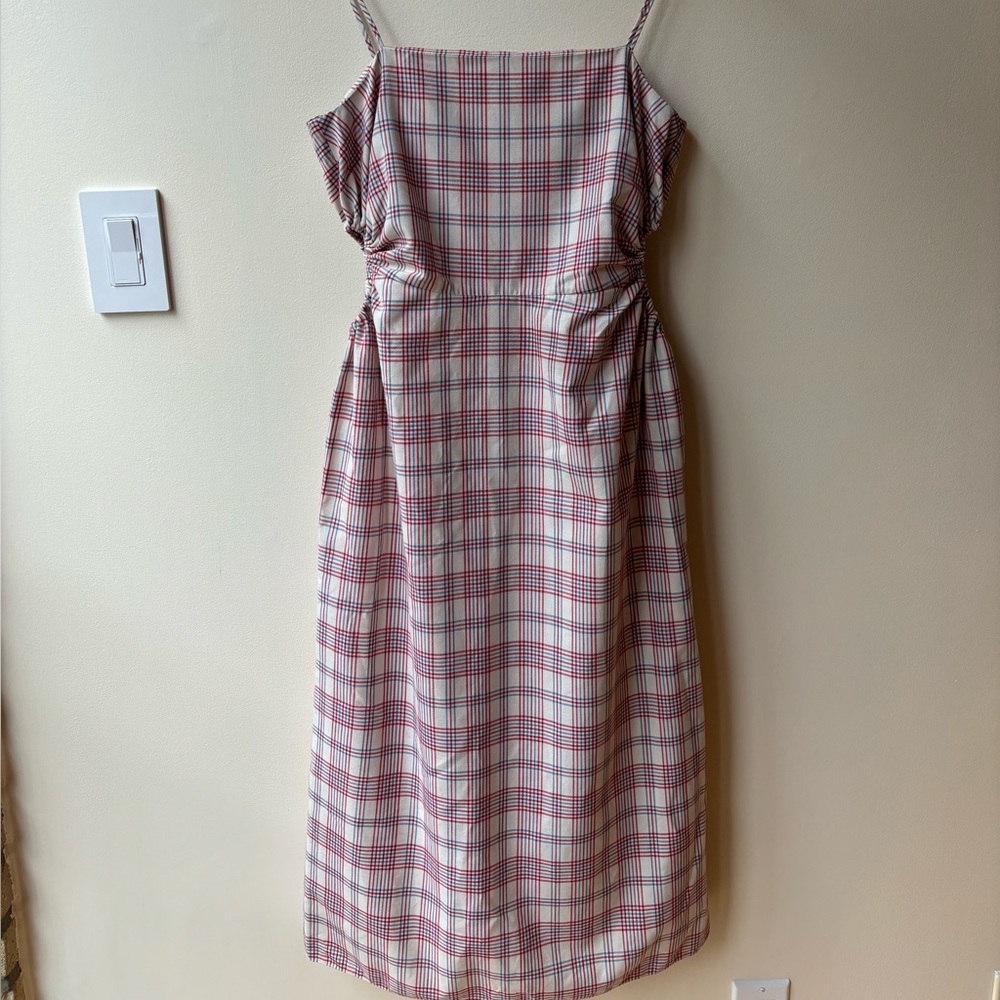 ROKH Checkered Midi Dress, size 38